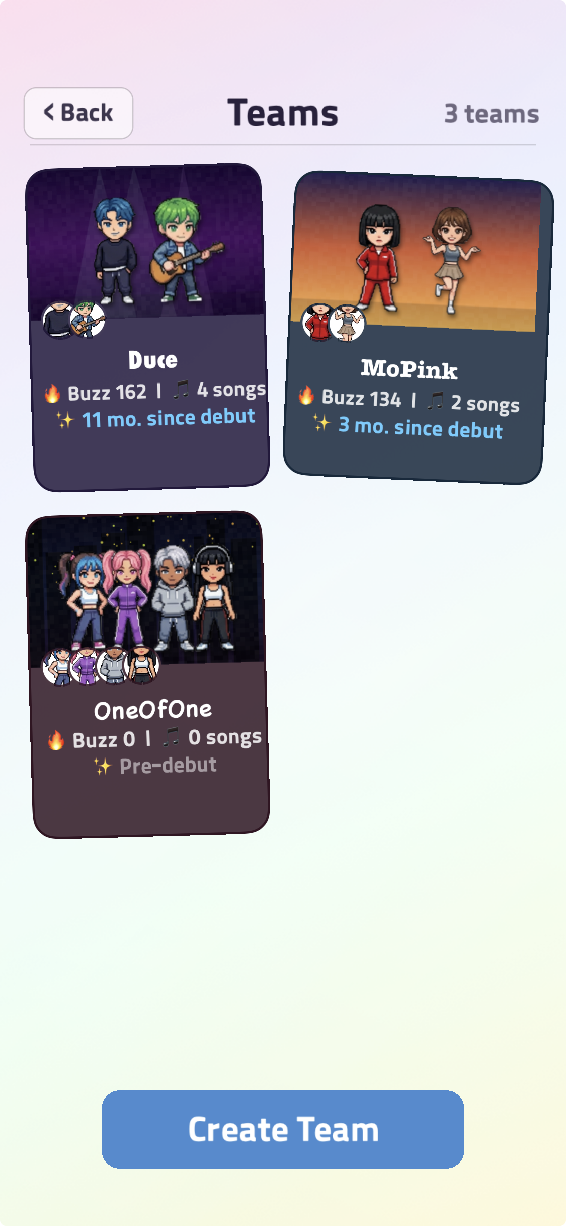 K-POP Star Maker – idol teams